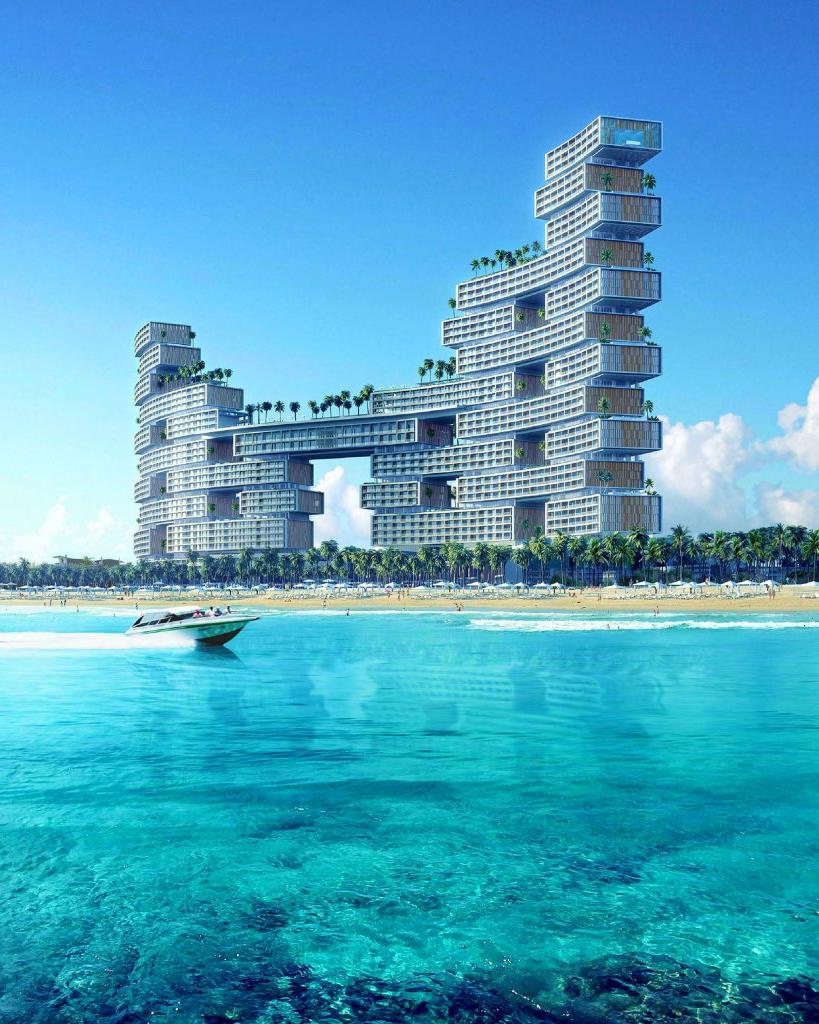 Royal Atlantis building exterior rendering